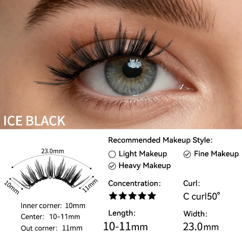 HEWCOPI Soft Magnetic Eyelashes