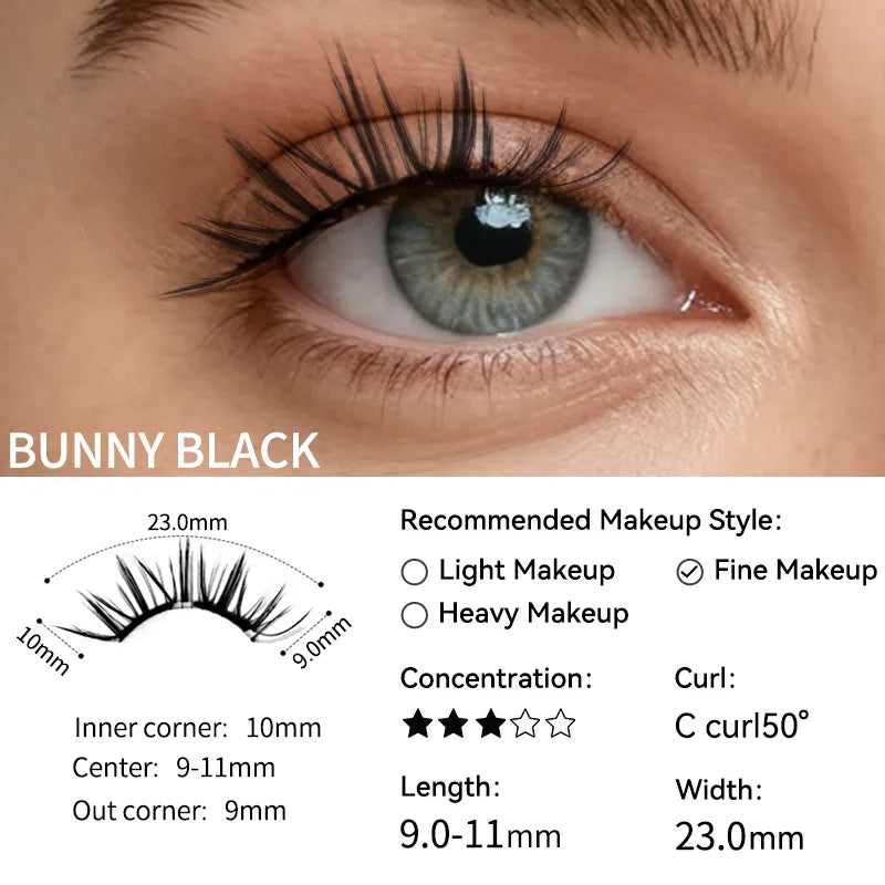 HEWCOPI Soft Magnetic Eyelashes