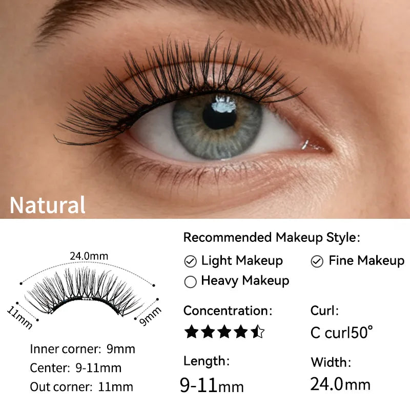 HEWCOPI Soft Magnetic Eyelashes