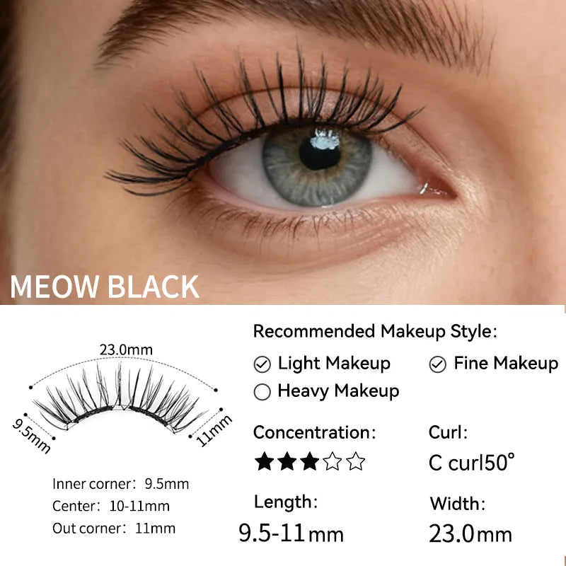 HEWCOPI Soft Magnetic Eyelashes
