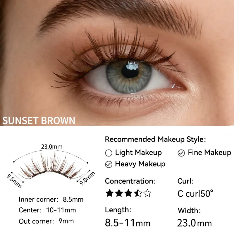HEWCOPI Soft Magnetic Eyelashes